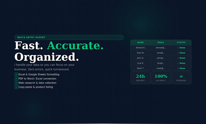 handle your data entry tasks fast accurate and zero errors