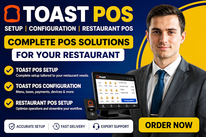toast pos setup, toast pos configuration, restaurant pos setup