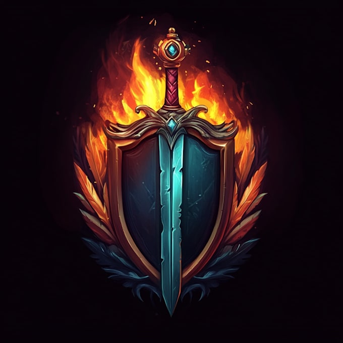 illustrate fantasy logo design artwork