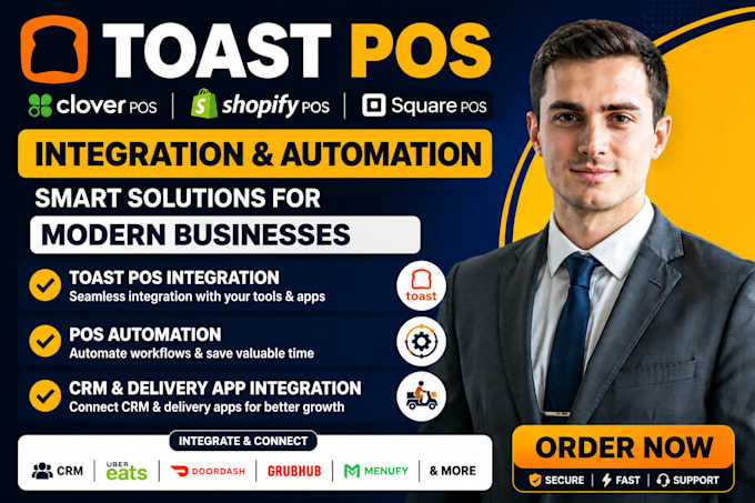 toast pos integration, pos automation, CRM delivery app integration