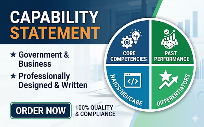 write and design your government and business capability statement