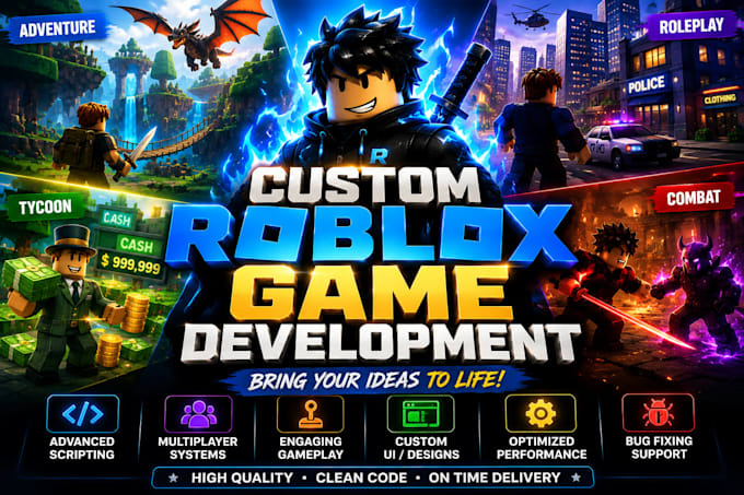 develop custom roblox games advanced scripting multiplayer systems