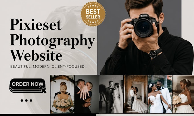 design, redesign, customize, and create pixieset website and photography website