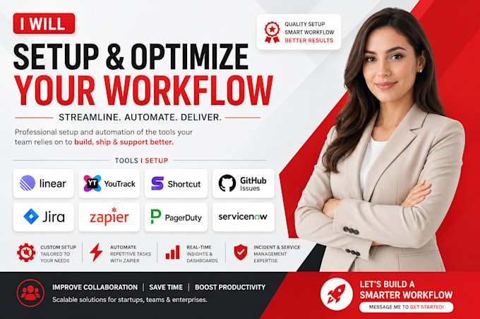 setup linear youtrack shortcut github jira zapier issues pagerduty servicenow