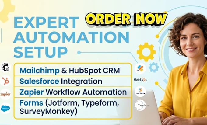 setup mailchimp hubspot zapier forms salesforce jotform surveymonkey typeform