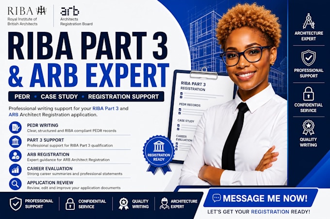 write your riba part 3 or arb architect registration application