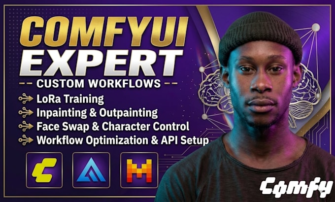 do comfyui installation, comfyui workflow for ai art generation, runpod setup