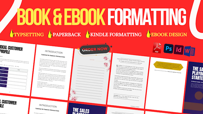 ebook formatting paperback layout KDP book cover formatting epub conversion