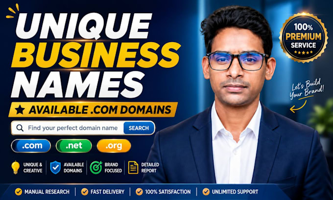 create unique business names and find available com domains