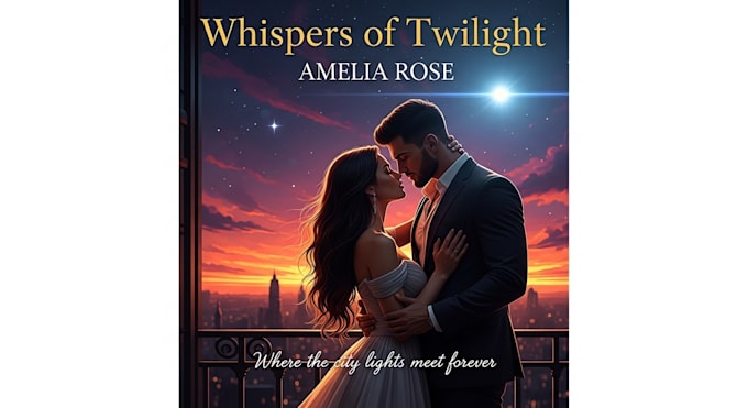 design a printready romance book cover or ebook