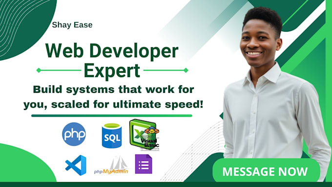 develop custom PHP web application mysql database backend portal admin dashboard