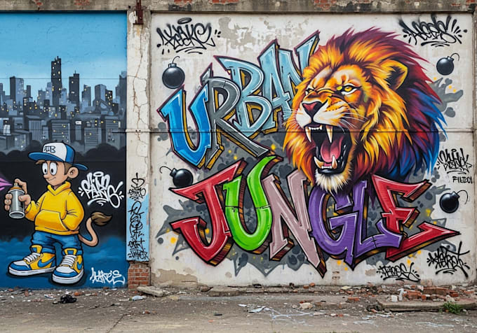 design graffiti designs, murals and wall arts