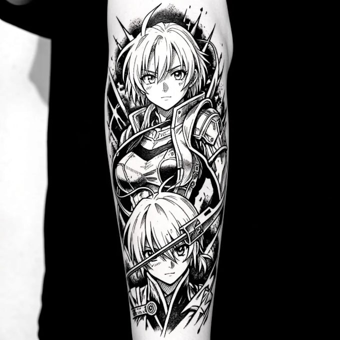 design a custom anime tattoo