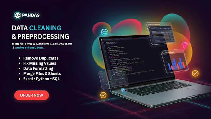 clean format and preprocess excel CSV sql and python data