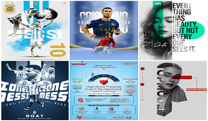 design a professional modern and eye catching poster