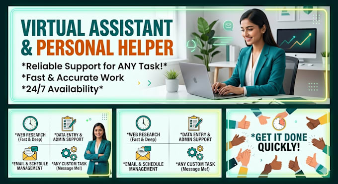 be your virtual assistant and personal helper for any task