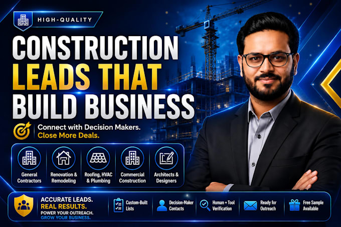 do b2b lead generation for contractors, hvac, plumbing, and architects