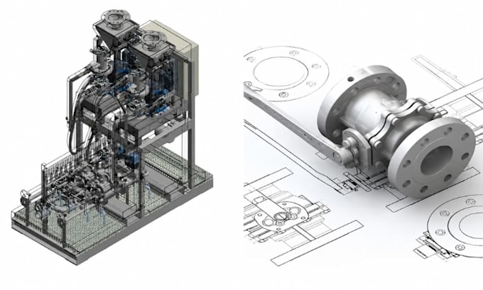 create 3d cad models, product designs, technical drawings, and assemblies