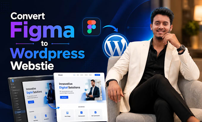 design figma to landing page by wordpress