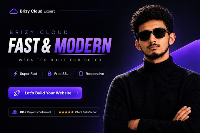 design a fast website using brizy cloud