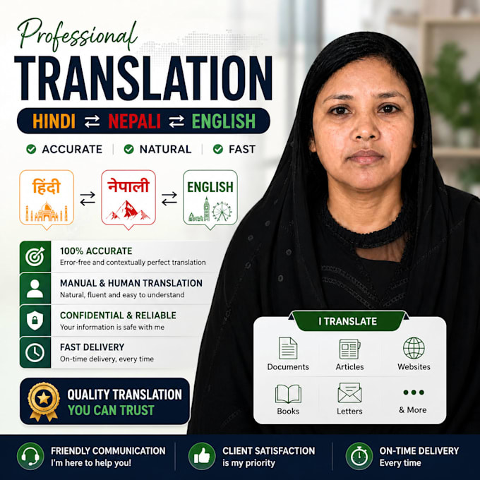 hindi nepali english translation