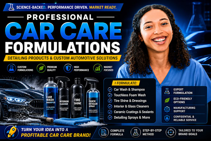 formulate car wash, ceramic coating, polish, wax auto detailing products