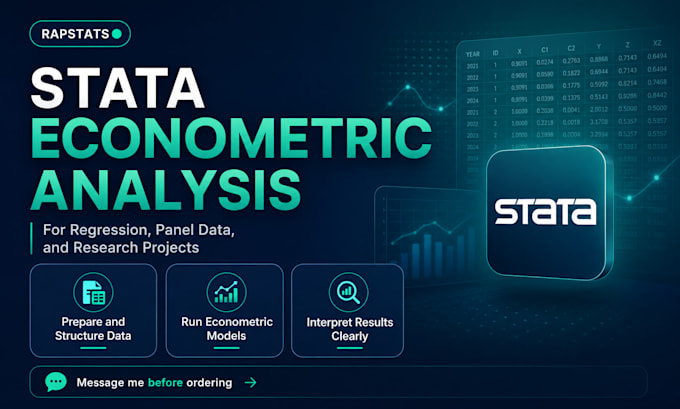 do regression, panel data, and econometric analysis in stata