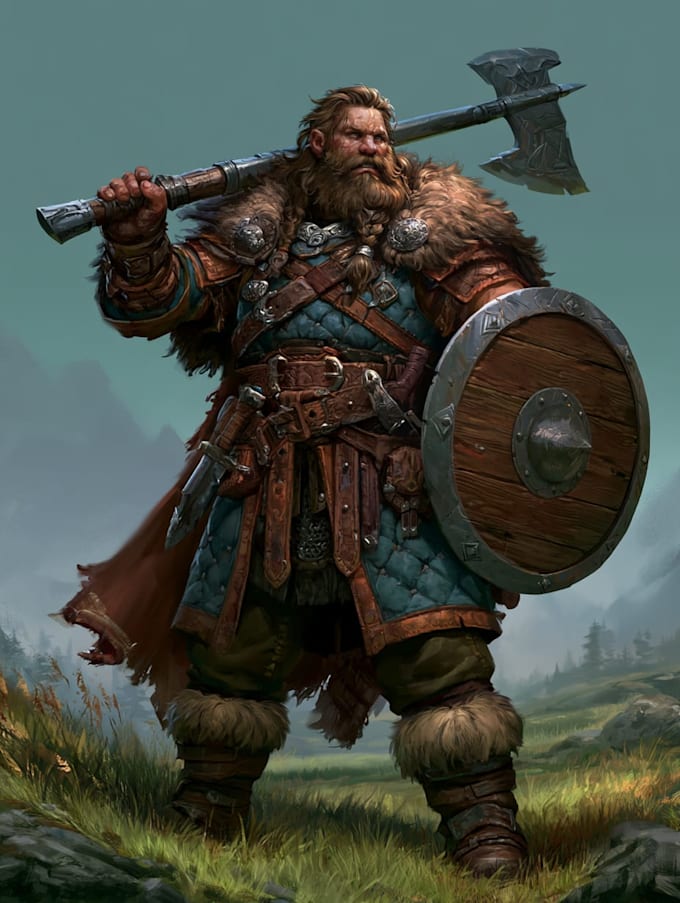 fantasy dnd character illustration