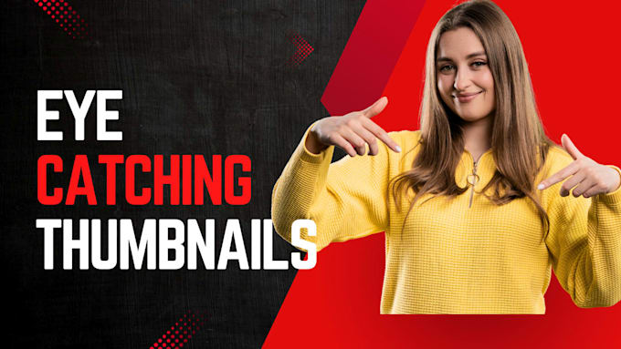design eye catching youtube thumbnail for your video