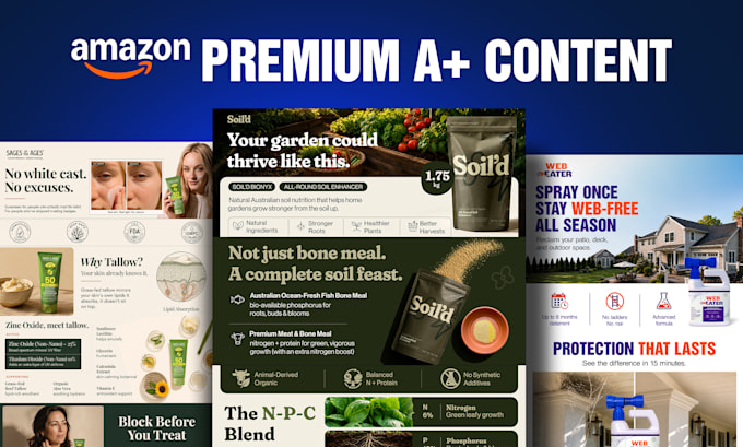 design amazon premium a plus content that converts, mobile first