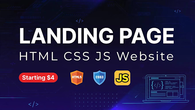 create a modern responsive landing page in html css js for your business