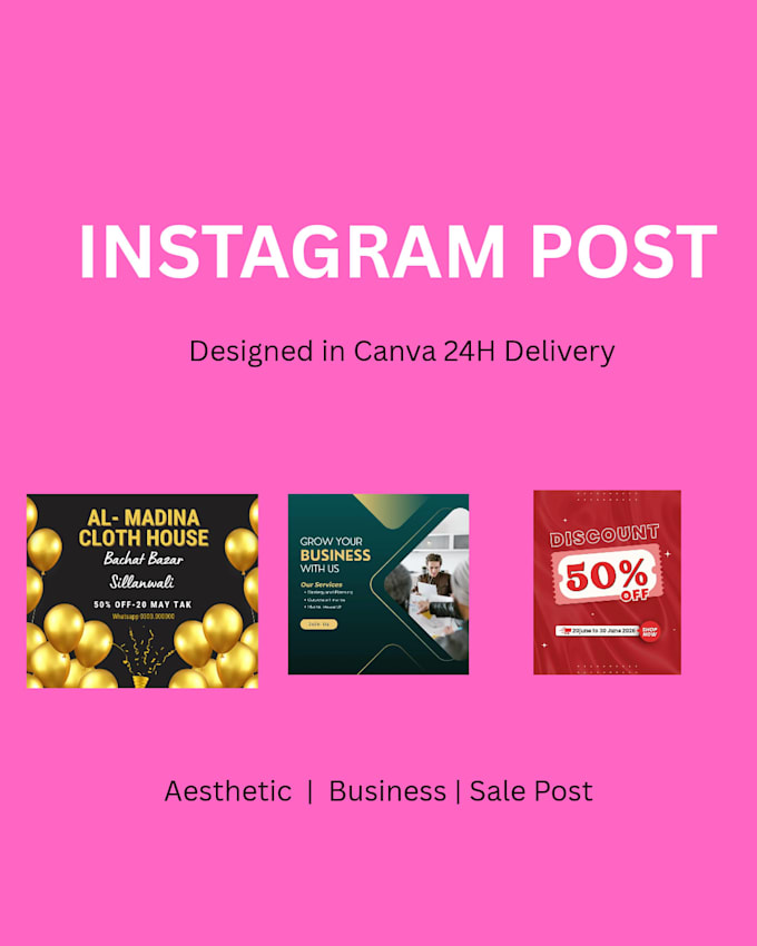 design eye catching instagram post and facebook banner on canva