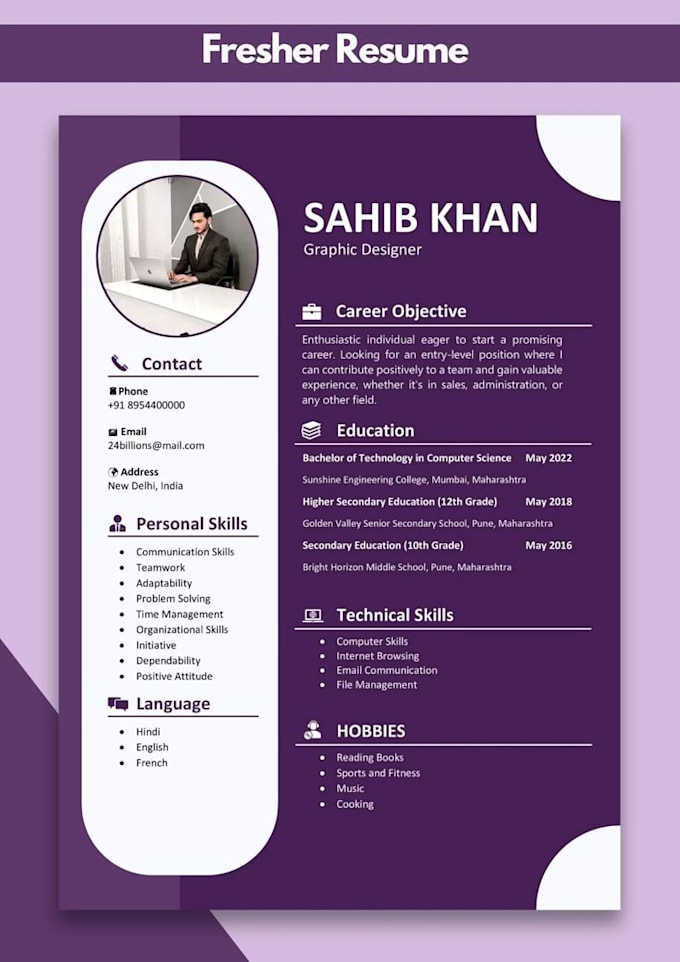 design professional ats resume and CV design