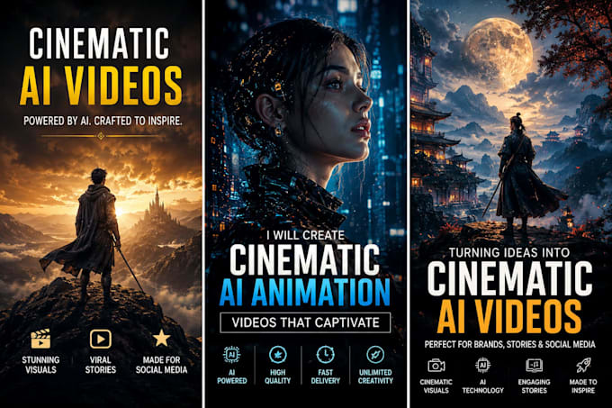 create cinematic ai animation videos for ads