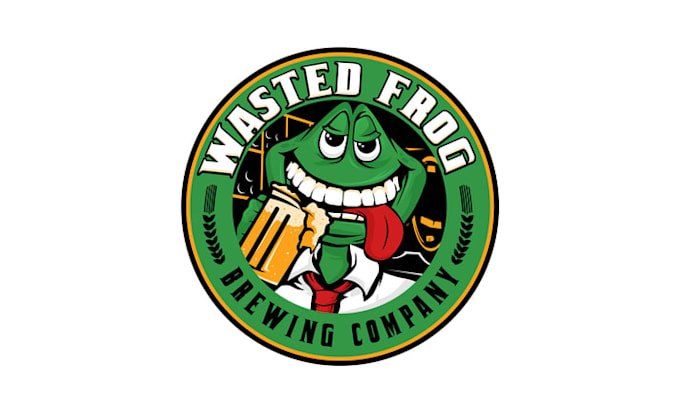 do mascot exciting logo for new craft beer microbrewery bar