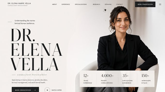 create a personal website from your CV or resume