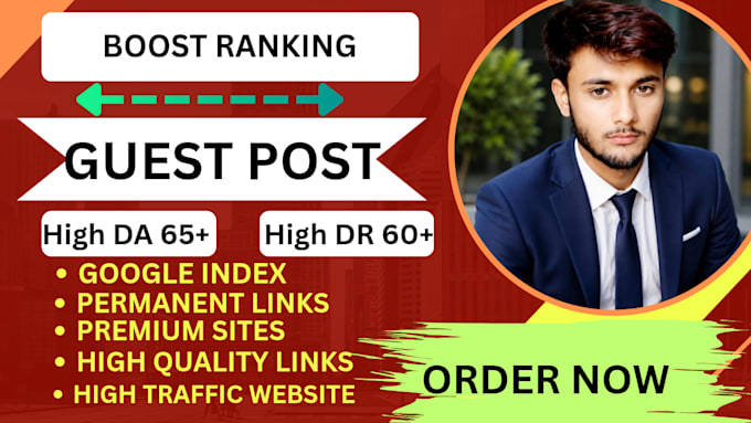 create high da dr  guest post backlinks with seo quality serv