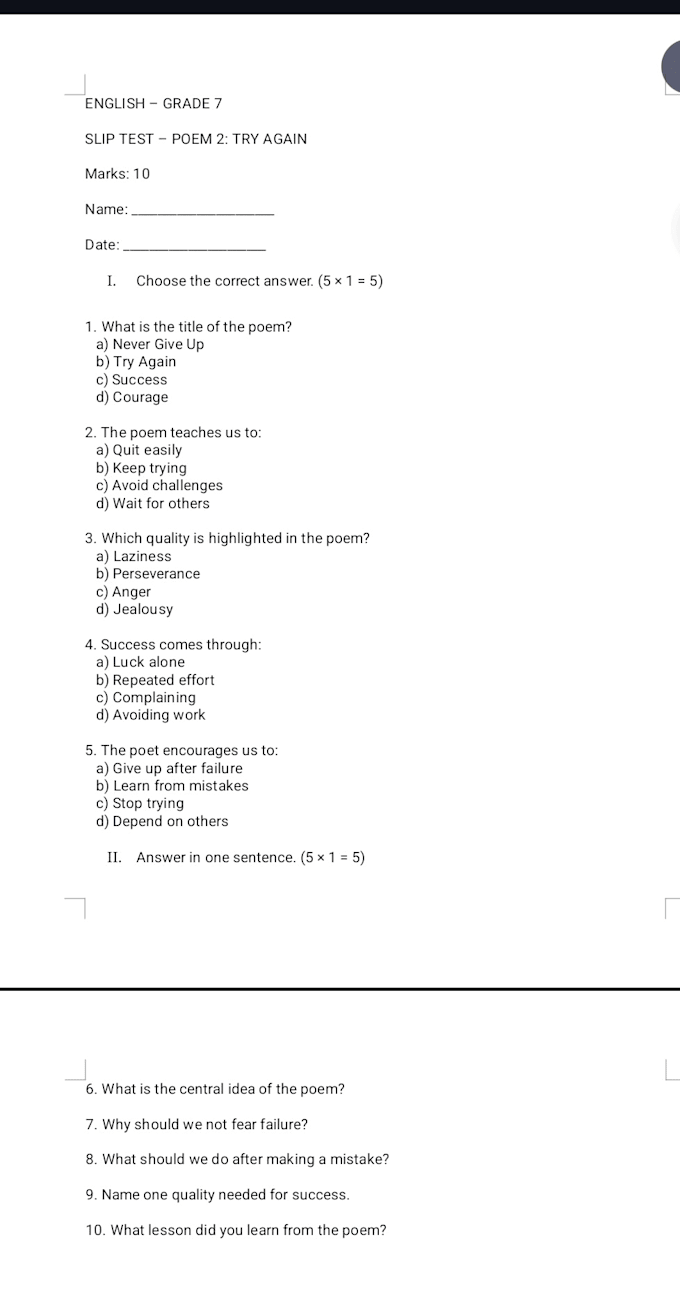 create printable english worksheets, lesson plans and assessments