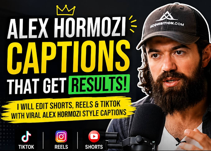 edit shorts with viral alex hormozi captions