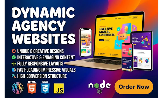 develop wordpress website or custom node js web application