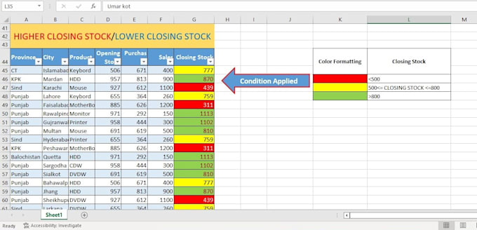do excel data work