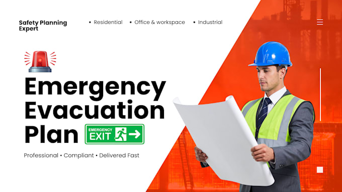 create a professional fire emergency evacuation plan for your floors