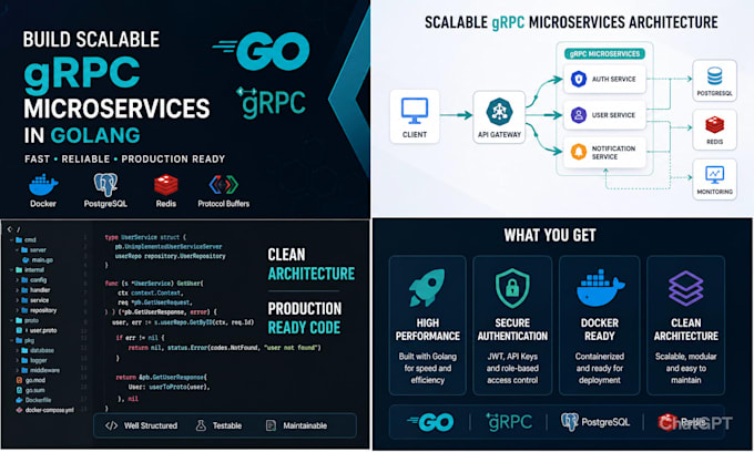 build scalable grpc microservices in golang