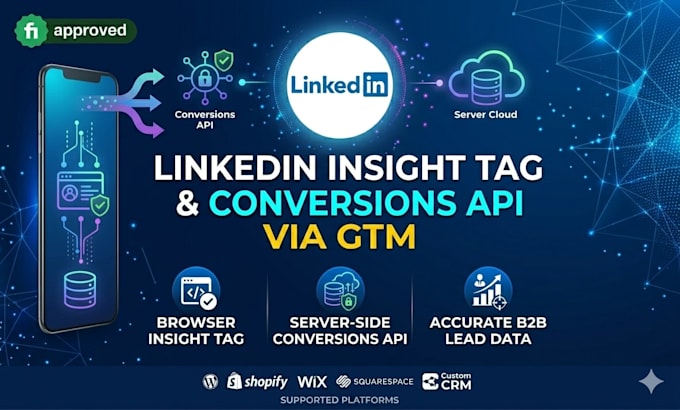 setup linkedin insight tag and conversions API via google tag manager