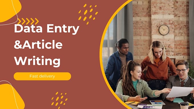 do professional data entry and ai article writing