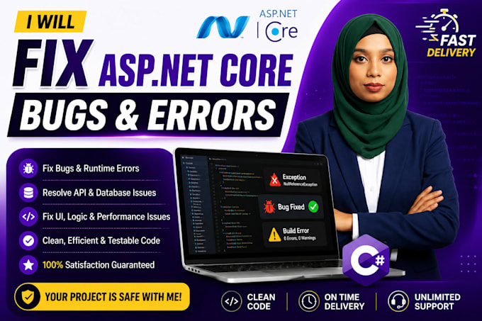 fix asp net erp system bugs and errors