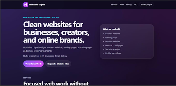 Design a modern responsive business website by Northlinewebdev | Fiverr