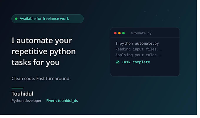 automate boring tasks with custom python scripts