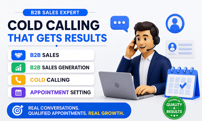 Do professional cold calling b2b lead generation appointment setting ...