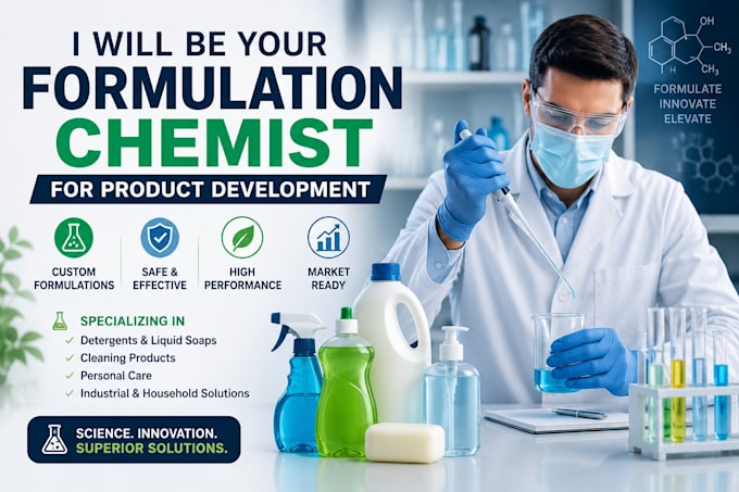 be your formulation chemist for product development